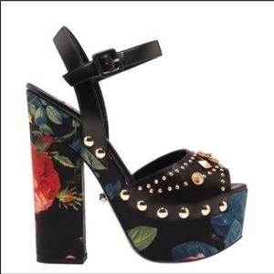 Fausto Puglisi | floral platform heels